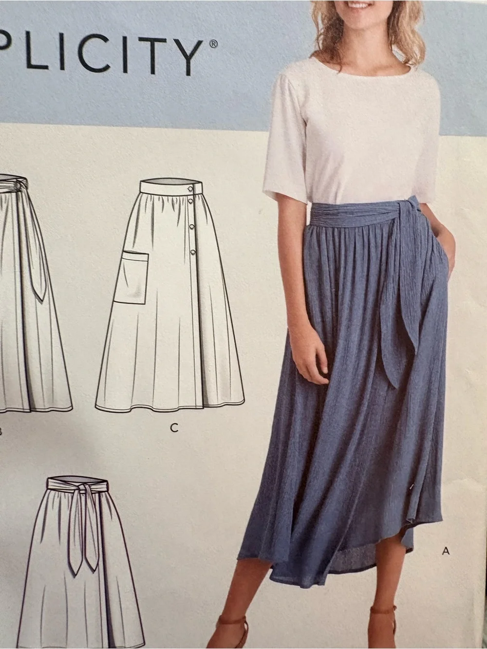 BN UNCUT SIMPLICITY 9109 R5 SKIRT SEWING PATTERNS